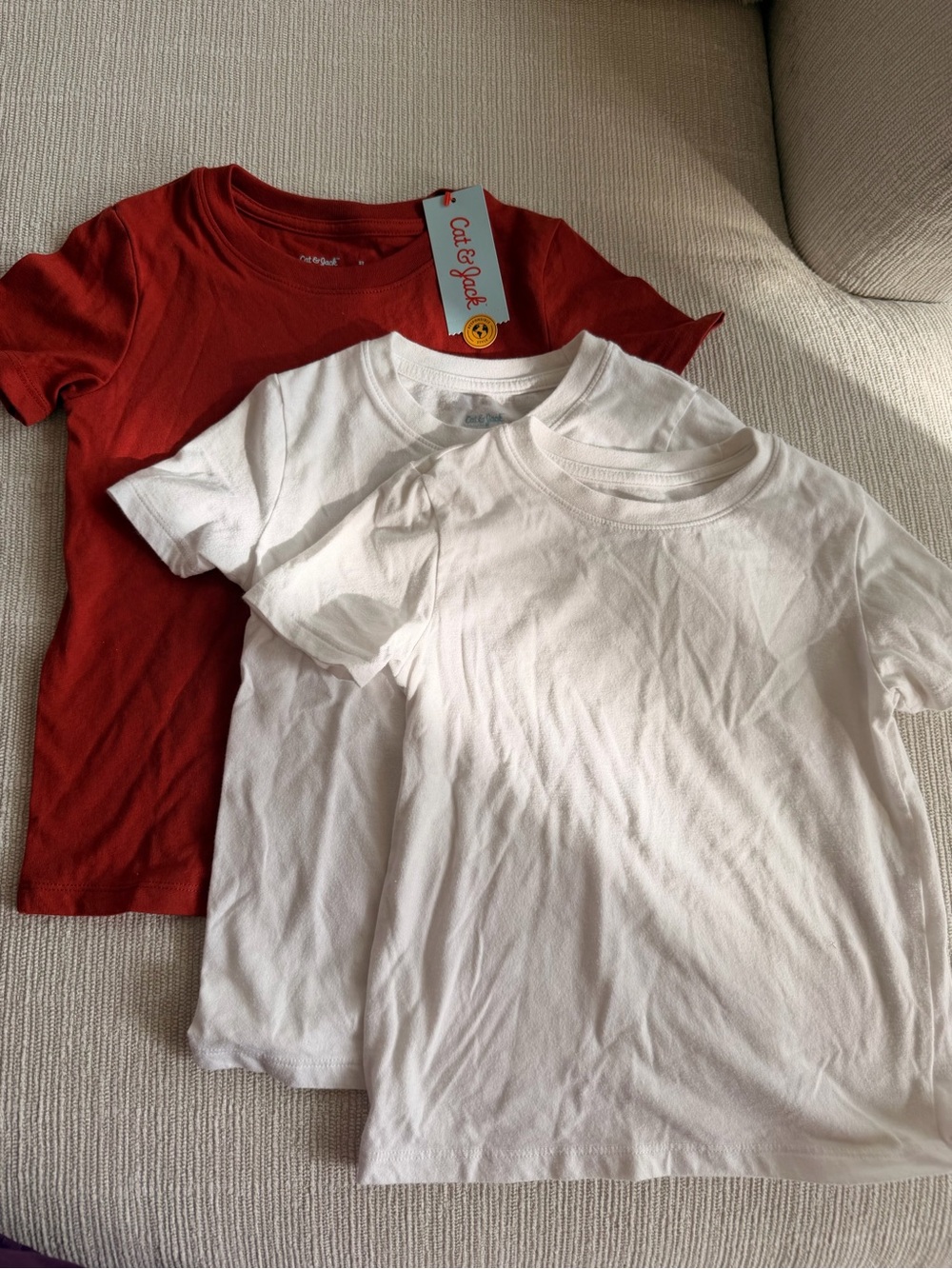 Bundle of 3 Cat & Jack Kids Short-Sleeve Tees 5T